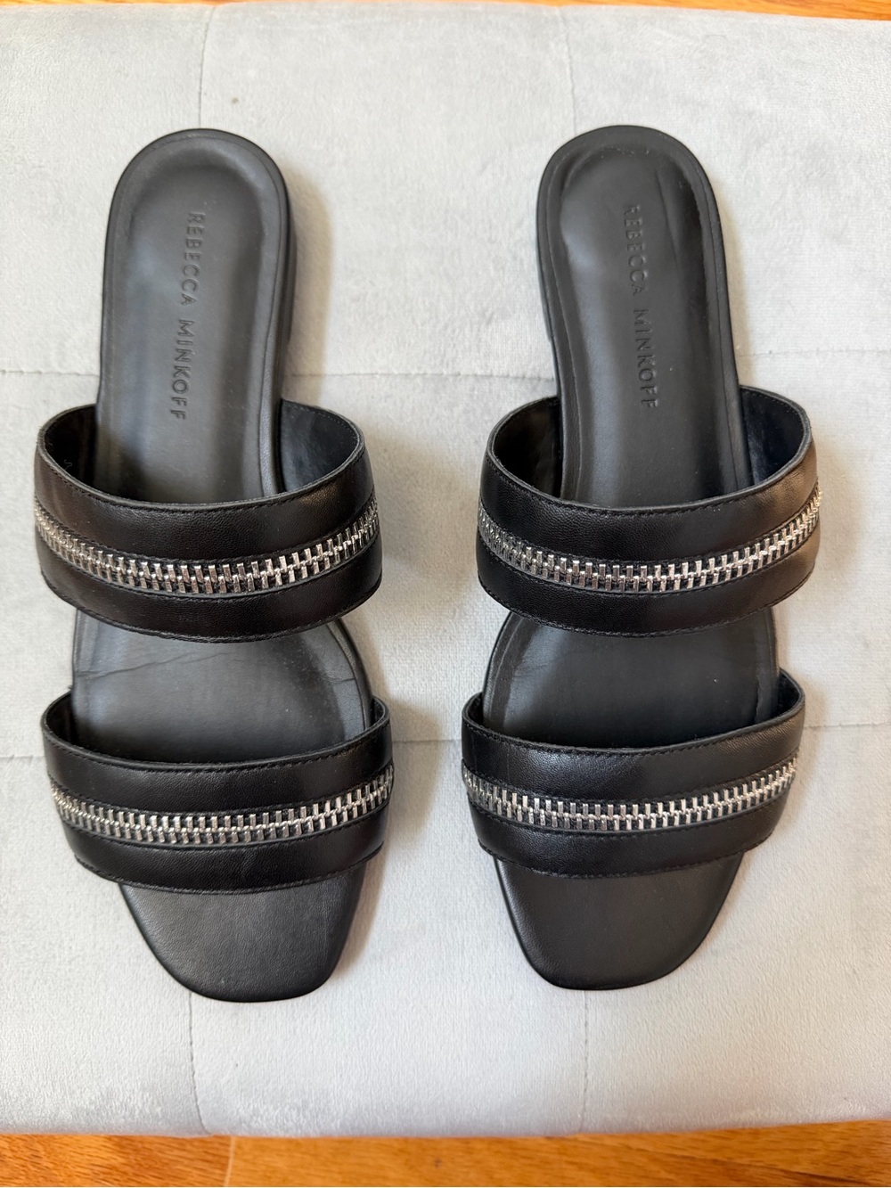 Rebecca Minkoff Black Slide Sandals Size 8